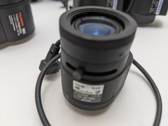 Lot Of 10 CCTV Lenses FUJINON, COMPUTAR, PELCO, RAINBOW – Mixed CS/C, Untested
