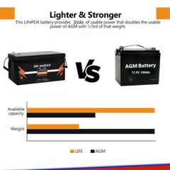 12V 45Ah 60Ah 220Ah 300Ah / 24V 100Ah Lithium iron LiFePO4 Battery BMS Solar RV