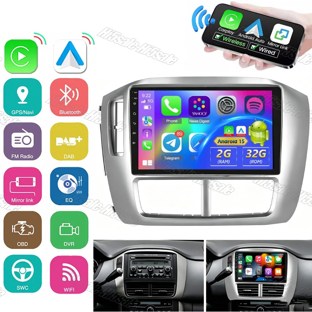 For Honda Pilot 2006-2008 2G+32GB Android 15.0 Carplay Car Stereo Radio GPS NAVI