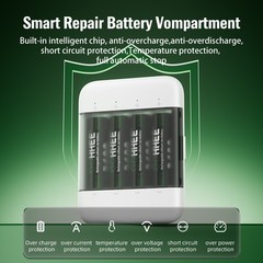 White 4/8/12/16x 1.5V Charger Storage 3600mWh AA Rechargeable Lithium Battery