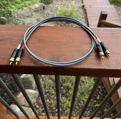 4 Ft. Audiophile Interconnect Cables Gold Neutrik Rean RCA Phono Connectors