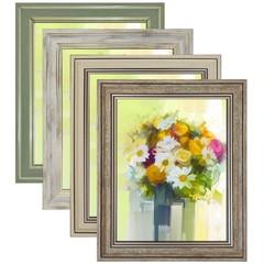 LUCKYLIFE 5×7 Picture Frame Set of 4, Rustic Farmhouse 5×7, Mix Color
