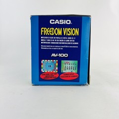 CASIO Freedom Vision LCD Color TV with FM / AM Clock Radio | AV-100 | Portable