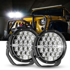 AUXBEAM 7″ 240W LED Work Lights Pods Bar Spot Driving Lamp + Protective Covers