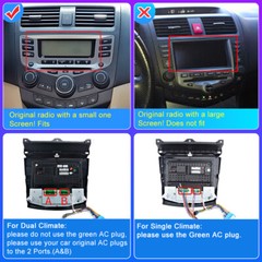 For Honda Accord 7 03-07 Android 15 Stereo Car Radio GPS Head Unit Carplay 64GB