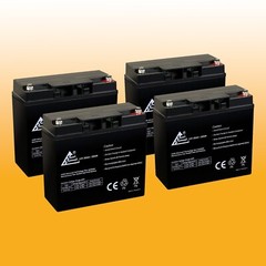 4 Pack – 12V 20Ah Baoshi 6-DZM-20 6DZM20 Scooter Bike Sealed Battery