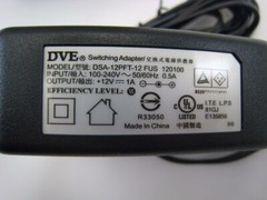 CCTV Camera Fully Regulated 12VDC 1000mA AC Power Supply 1A