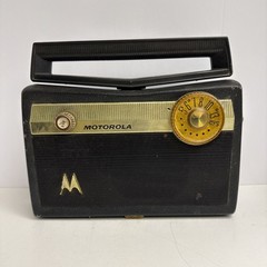 Motorola Yellow Portable Radio With Rotating Handle Antenna Model 5p32e – Parts