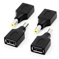 Danfetsoy USB 2.0 A Female to DC 5.5 x 2.5mm Male Power Adapter 5V 3A Fast Ch…