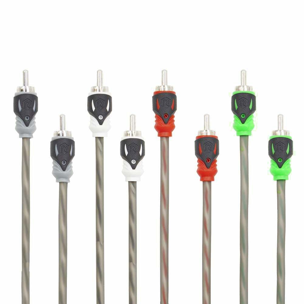 Raptor R5R174 PRO SERIES 17Ft. Dual Twist 4-Channel RCA Audio Interconnect Cable