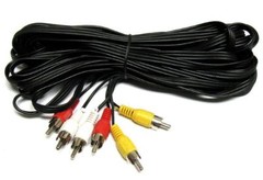 NEW 3 RCA 30′ Ft 30Ft Audio Video AV Cable FOR HDTV DVD VCR