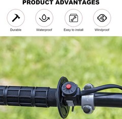 7/8 22mm Kill Stop Switch Horn Button for Motorcycle