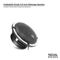 Recoil RD365 3-Way 320Watt 6.5″ Component Car Speaker Set
