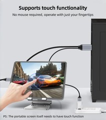 XinYaa DisplayPort to USB C Cable 6FT 4K60Hz with USB Cable Adapter,DP Male t…