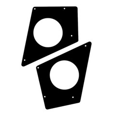 Steel Speaker Roof Mounts -Fits most 6.5″SPEAKERS 1SET For 17-24 Can Am Defender