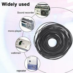 50 PCS Square Rubber Drive Belt Replacement For Cassette Player Recorder Repair