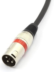 2X XLR Male to Dual XLR Female 3 Pin Jack Splitter Oxygen-Free Cable 0.5M/1.5FT