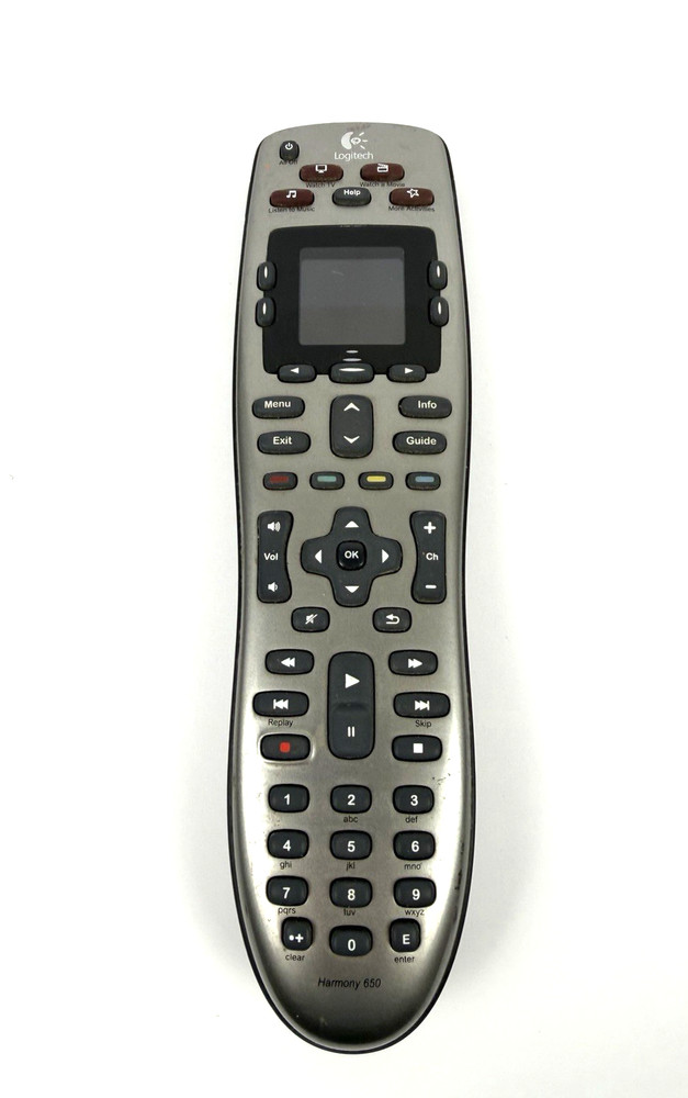 Logitech Harmony 650 Remote Control Tested Universal Programmable Color Screen