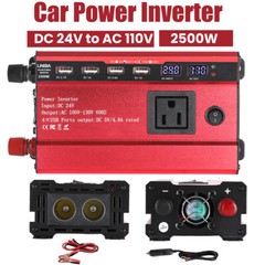 7000Watt Power Inverter Pure Sine Wave 24V to 110v 120v Solar Off Grid System RV