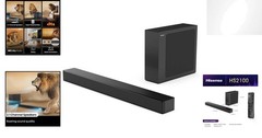 HS2100 240W Wireless Sound Bar with DTS Virtual X & Dolby Audio for Home Theater