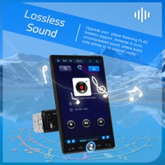 Wireless Apple CarPlay 10.4″ Single 1DIN Car Stereo Rotatable Touch Screen Radio