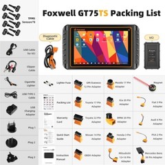 Foxwell GT75TS Full TPMS Bidirectional Scanner OBD2 Full System Diagnostic Tool