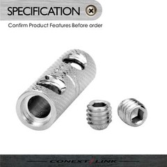 2 Wire Coupler Terminal Butt Connector 8 GA AWG Gauge Joiner Barrel Set Screw