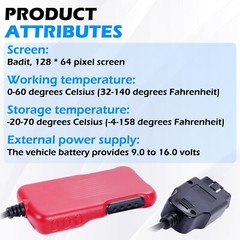 Automotive OBD2 Scanner Code Reader Car Diagnostic Scan Tool Check Engine Fault