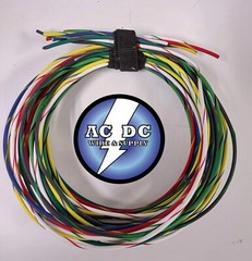 LOT (C) 16 AWG GXL HIGH TEMP AUTOMOTIVE POWER WIRE 8 STRIPED COLORS 5 FT EA