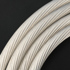 Pair 5N OCC Silver Plated Bi-wire HiFi Loudspeaker Speaker Cable & Banana Plug