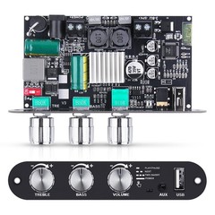 Bluetooth 5.3 Mono Amplifier Board 100W TWS USB AUX BT DC 9-24V DIY Speaker Mini