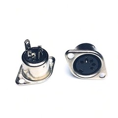 4 Pack DIN Female 5-Pin Jack Socket Connector Panel Mount Soldering 5 Pin