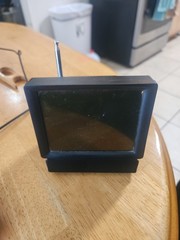 Vintage Mini CRT TV Shaped Radio W/ Antenna Am/FM Battery Operated