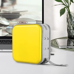 Yellow 36 Disc CD Case Organizer DVD VCD Carry Portable Holder Storage Bag Album