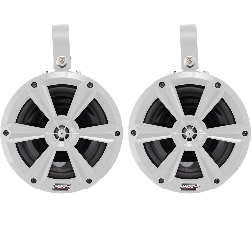 Metra MPS-65WCSRGB 6.5″ 120 Watts Marine Grade Tower Speaker White (Pair)