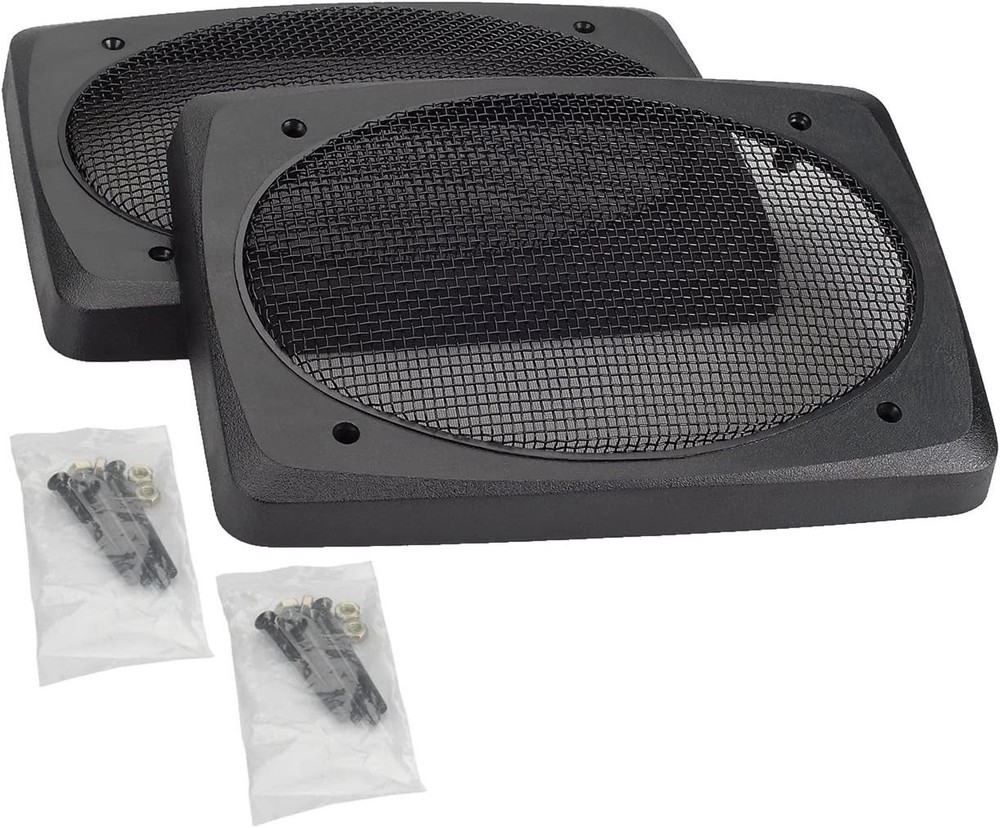 6″x9″ Speaker Grills Black Wire Mesh Protective Covers Car Audio Pair