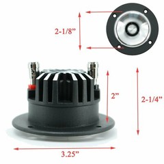 2 x Audiotek 3.25″ 500W Car Audio Pro Heavy Duty Titanium Super Tweeter 1 pair