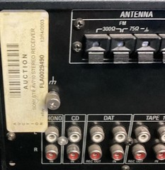 Sony STR-AV110 Stereo Receiver Black AM/FM Dolby Pro Logic 2CH 100W RCA