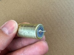 3 Vintage 1968 ROE 500 uf 35v Axial Capacitors TEST GREAT for Fender Guitar Amp