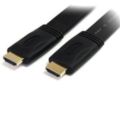 HDMI 25ft Flat HDMI V1.4 3D Ethernet Cable For Blu-ray DVD Xbox One PS4 HDTV BK