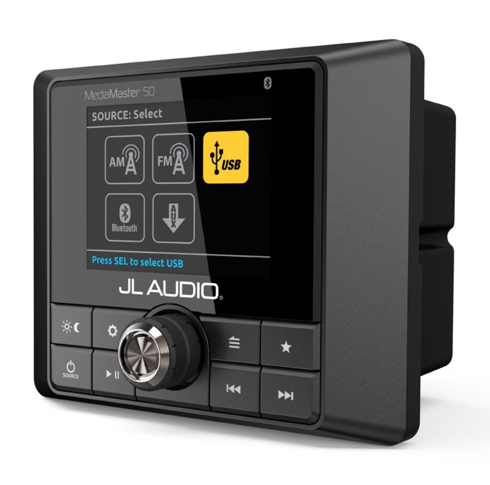 JL Audio MM50 MediaMaster® Series 2.8″ LCD Display Marine Digital Media Receiver