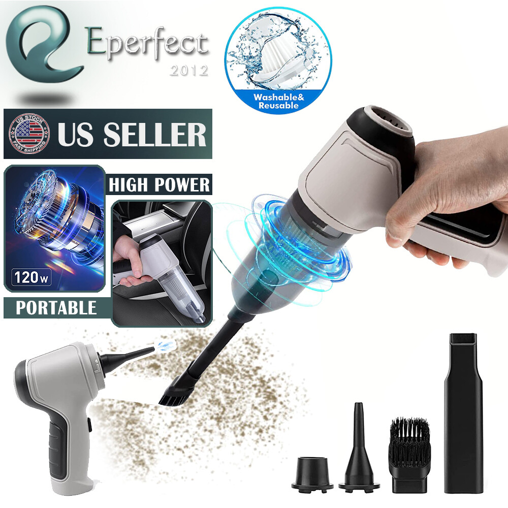 4 In 1 Wireless Car Vacuum Cleaner Household 9000Pa Strong Suction Mini Cleaner