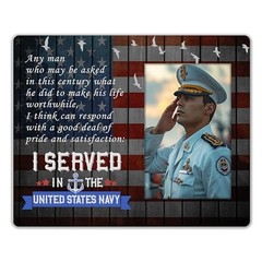 Worthwhile Life-I Served in the United States Navy, American Flat Picture