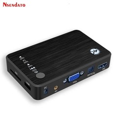 4K Ultra HD Media Player USB SD HDMI H.265 Car TV Multimedia Box Remote