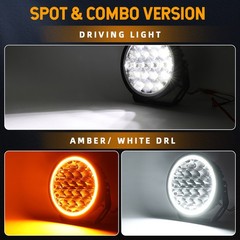 Auxbeam 360-PRO Series 9 Inch Round Off Road Lights 600W LED Driving Lights Pods