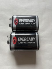 2-Pack Lantern Battery 6 Volt Eveready 1209 Heavy Duty Spring