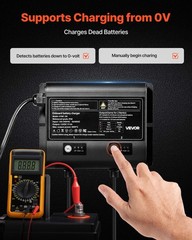 VEVOR 2-Bank 5A 12V Smart Marine Battery Charger Onboard IP68 Waterproof Boat RV