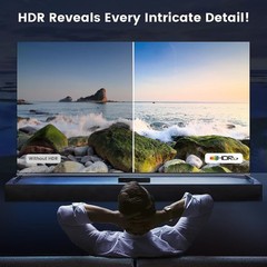 7-Port HDMI Switch 2.0 4K@60Hz 7×1 HDMI 2.0 Switcher With IR Remote Support HDR
