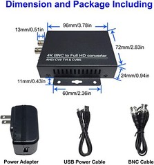 101AV 4K BNC to HDMI Video Converter Adapter for Monitors & DVRs Home Security