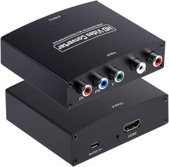 YPbPr Component to HDMI Converter 5 RCA RGB Adapter Stereo Audio 1080P HD